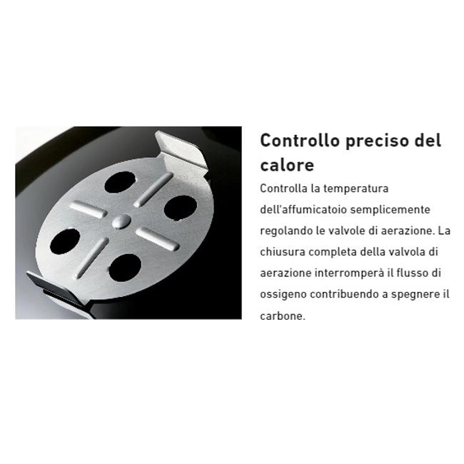 Vendita online Affumicatoio Weber Smokey Mountain Cooker Ø 57 cm black